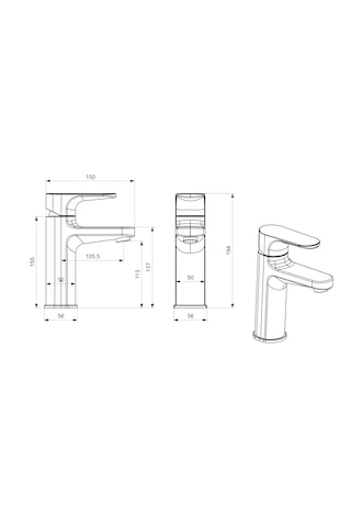 Flowerr Lavabo Bataryası Krom