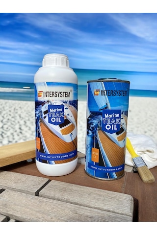 Marine Teak Oil, Teknelerinizin Koruyucusu, Tik Yağı, IROKO Yağı, Ahşap, Tekne, Güverte, Deck, Mobilya Bakım 850cc