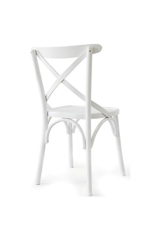 Gazzini Thonet Ahşap Sandalye Beyaz