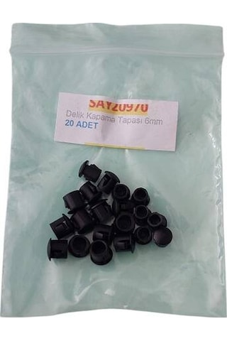20970 Delik Kapama Tapası 6mm 20 Adet 20970