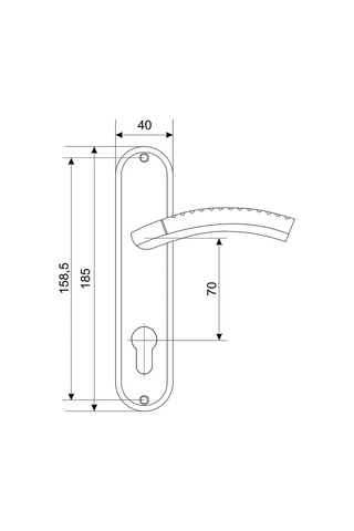 Allur Teknik Kapılar İçin Kapı Kolu 291175875