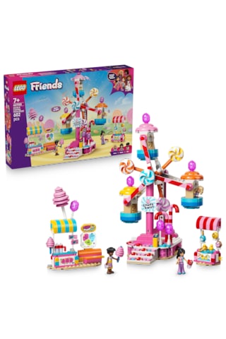 LEGO® Friends Şeker ve Kapkek Dönme Dolabı 42700 - 7 Yaş ve Üzeri Çocuklar için 3 Mini Bebek İçeren Oyuncak Yapım Seti (602 Parça)