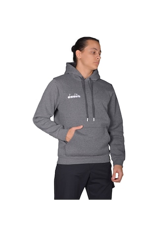 Diadora Bergamo - Erkek Antrasit Pamuklu Spor Sweatshirt Antrasit