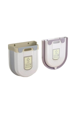 Ayt Sunup Sn-14644 Katlanabilir Körüklü Mutfak Banyo Tuvalet İçin Çöp Kovası Gri