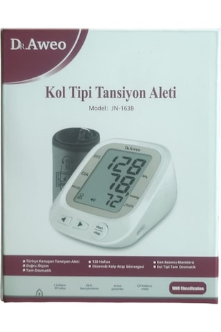 Dr. Aweo JN-163B Konuşan Tansiyon Aleti Dr. Aweo JN-163B Konuşan Tansiyon Aleti