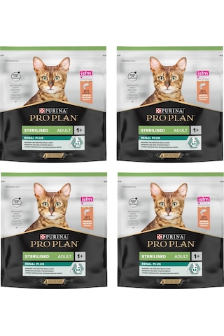 Purina Pro Plan Renal Plus Sterilesed Somonlu Kısırlaştırılmış Kedi Kuru Maması 4 x 400 G Purina Pro Plan Renal Plus Sterilesed Somonlu Kısırlaştırılmış Kedi Kuru Maması 4 x 400 G