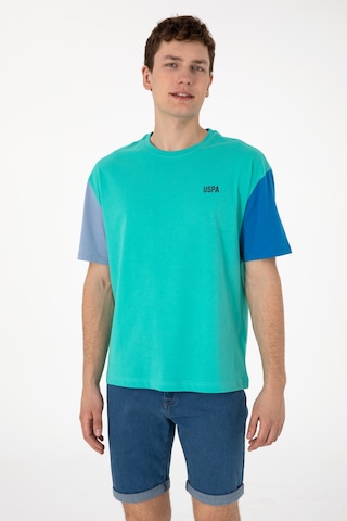 U.S. Polo Assn. Erkek Comfort Fit Bisiklet Yaka Mint Tişört 50306921-VR090