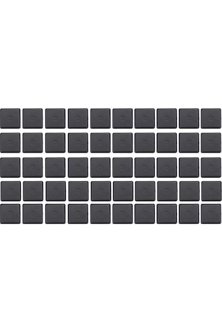 Yaozixa 50 Adet Siyah Plastik Uç Kapak, 2020/3030/4040 Standart Alüminyum Profil İçin Güvenli Ve Estetik Kaplama Siyah