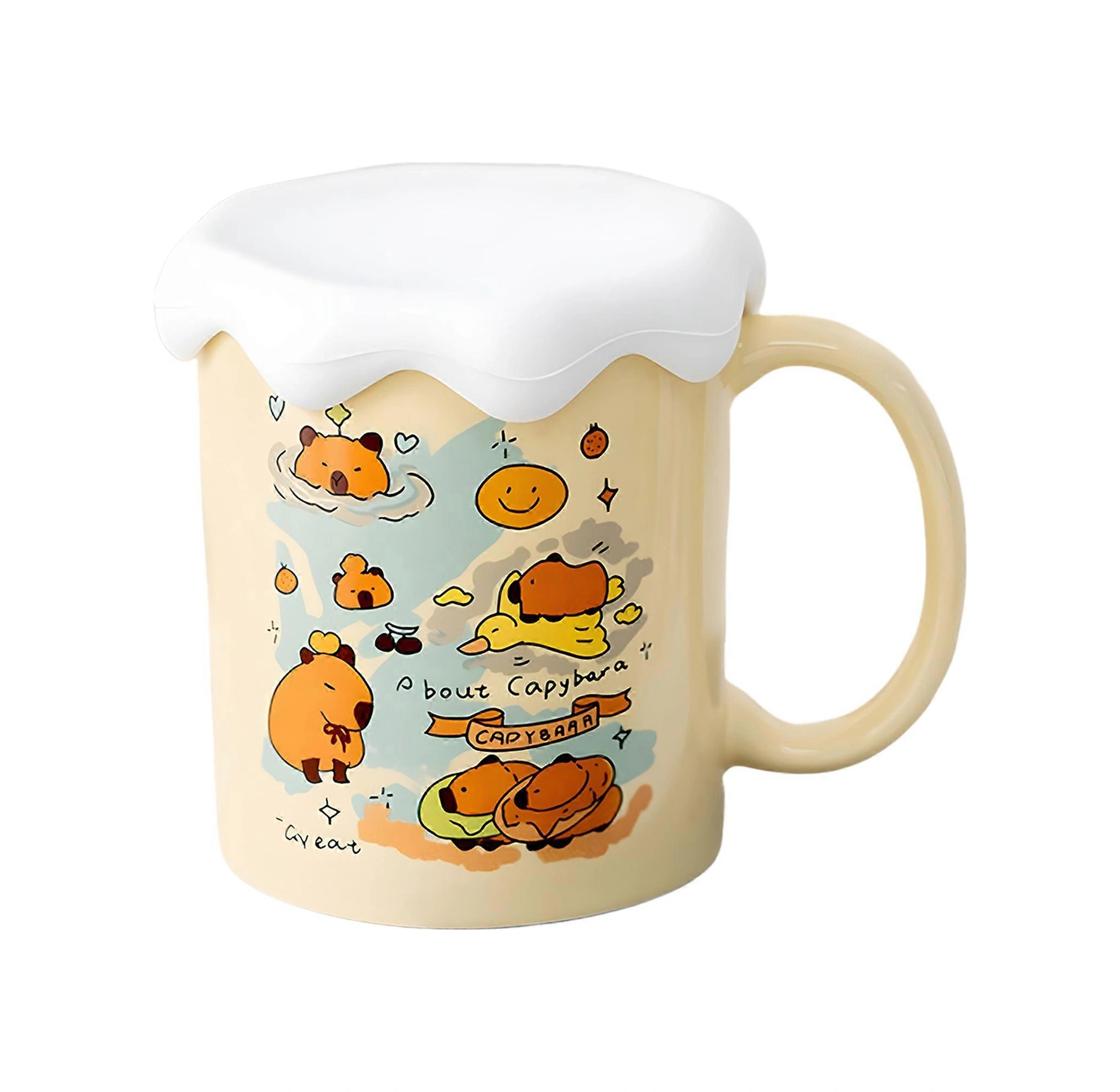 Sevimli Ayı Kupa, Sevimli Çizgi Film Kupa, Kahve Kupa, Büyük Kapasiteli Seramik Kupa Doğum Günü Hediyesi Diğer