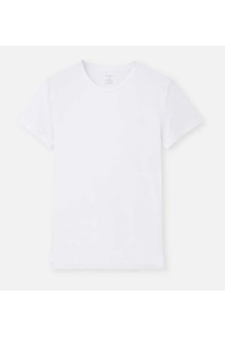 2 Li Paket Dagi Erkek Compact Kısa Kollu Fanila Atlet D5120 Beyaz