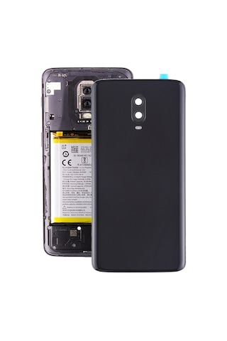 Cbtx Oneplus Uyumlu 6t Kamera Lensli Pil Arka Kapağı Jet Siyahı