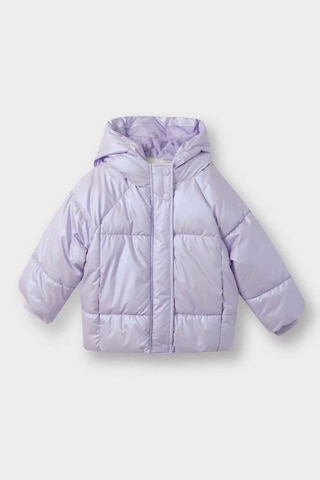 Defacto Kapüşonlu Fermuarlı Çıtçıtlı Şişme Lila Kız Bebek Mont E7985a5/pr247 Lila