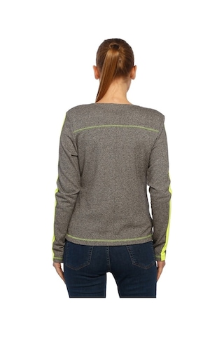 Bulalgiy Kadın Gri Neon Sweat Ceket - Bga343906