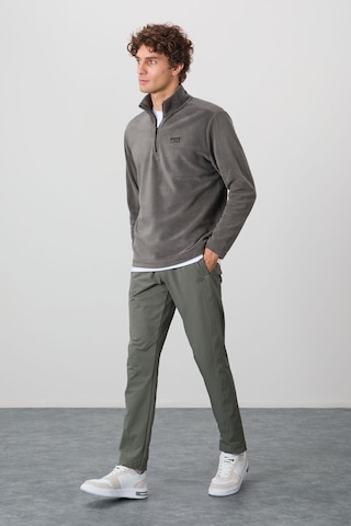 Tommy Life River Koyu Gri Dik Yaka Erkek Polar Sweatshirt - 88310 Koyu Gri