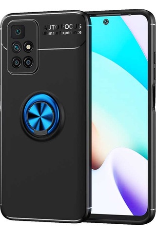 Xiaomi Redmi 10 Kılıf Zore Ravel Yüzüklü Silikon Kılıf