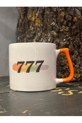 777 Turuncu Tasarım Kupa