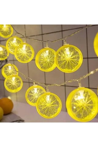 2m 10 Led Pilli Limon Işık