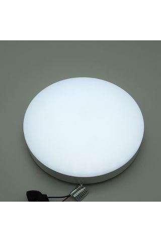 Dış Mekan Yuvarlak Sıva Üstü 20W Led Panel Armatür Trafolu Beyaz