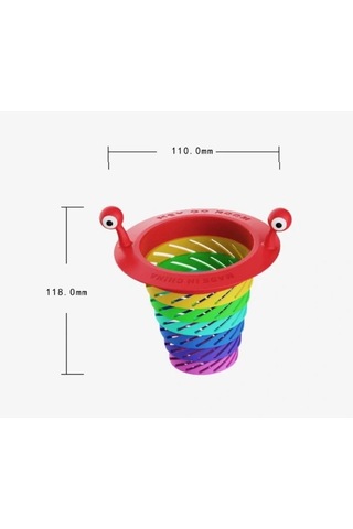 Renkli 6 Kademeli Lavabo Süzgeci 5047 Çok Renkli
