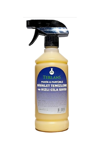 Terlans Parfümlü Bisiklet Temizleyici & Hızlı Cila 500 Ml + Mikrofiber Bez / Organik Kir Giderici, Parlak Yüzey Çok Renkli