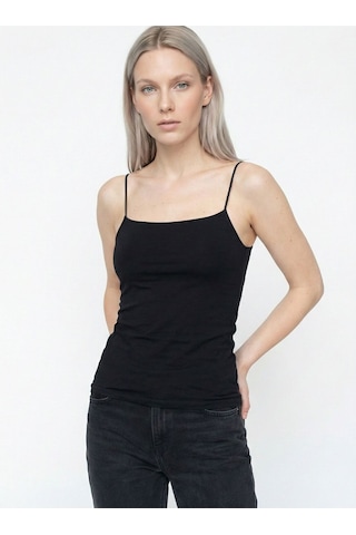 Crop Kadın Top Siyah