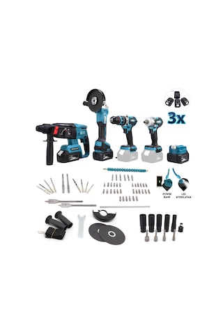 Chelikbei MK350 36V Akülü Vidalama Seti 5'li Mavi