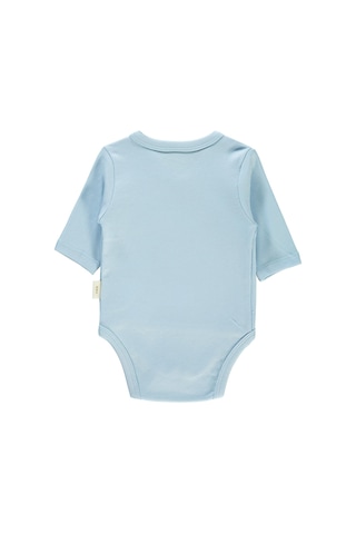 Civil Baby Bebek Organik Çıtçıtlı Badi 0-6 Ay Mavi 14330R009SS1 Mavi