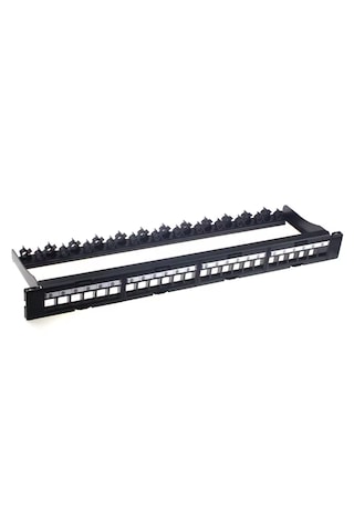 19'' 1u 24 Port Cat6 Utp Moduler Arkası Cırtlı Kolay Montaj Patch Panel