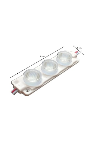 Mercek 3'Lü Led 3 Watt - 12 Volt – Direk Güçlü Işık - 10 Adet