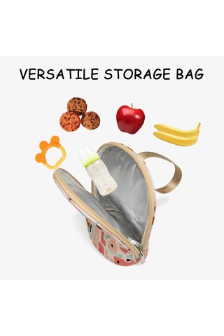 Yifomall Pembe Anne Sütü Soğutma Çantası - Isı Yalıtımı, Su Geçirmez, 2 Adet 240ml Ve Altı Biberon İçin, Çok Fonksiyonlu Depolama Çantası Pembe