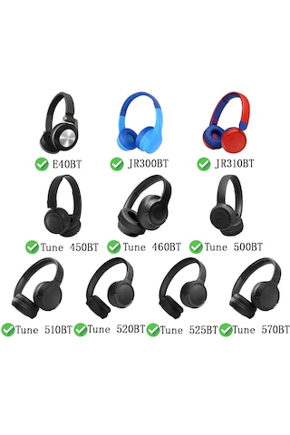 Jbl İle Uyumlu Kulaklık Pedi Süngeri Tune T500bt 510bt 520bt T560bt 570bt T450 460 Jr300 310 Kafa Koruma Yastık Kapak Yalıtım Pembe