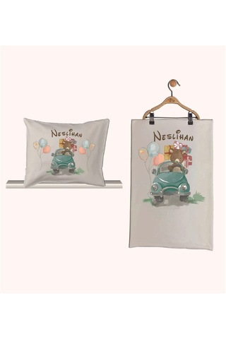 Pia Baby Gl 1935-02 İsme Özel Beşli Tulum Set Krem