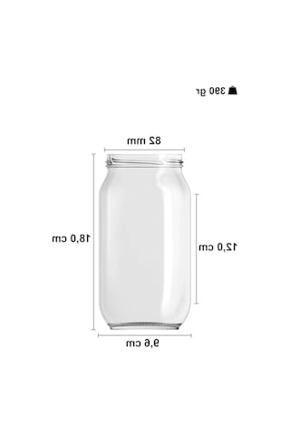1000 Ml Kapasiteli Şeffaf Cam Kavanoz, 6'lı Set, Metal Kapaklı 2.8 L