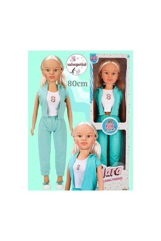 Büyük Boy Et Bebek 80cm Yürüyüş Arkadaşım Clara Sporty 80 Cm Yeşil Eşofman Takımlı