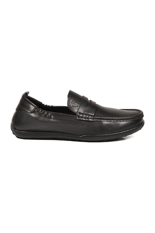 Voyager Erkek Hakiki Deri Loafer Mokasen Ayakkabı Hafızalı Taban Hafif Smart Casual Siyah M420 M