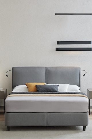 Yataş Adapt Rest 2'li Baza, Başlık Set - Gri 100x200 Cm