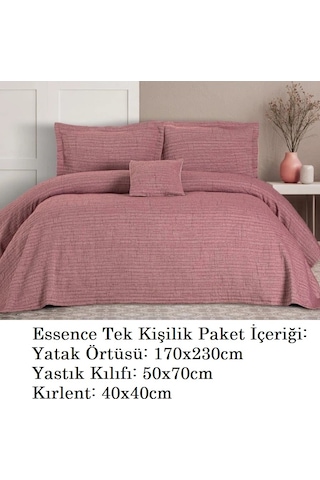 Özdilek-essence Decorose-yatakörtüsü Pikeseti Pamuklu Tek Kişilik Gülkurusu