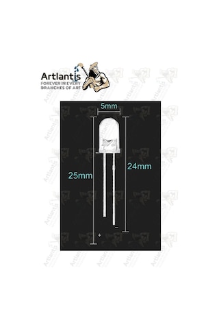 Beyaz Mantar Led Diyot Lamba 50 Li 1 Paket Beyaz 4.8 Mm Mini Mantar Led Lamba Deney Bilim Proje Arduino Işığı