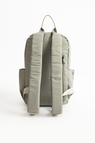 Özer-6032 Sanmorris Unisex Suya Dayanıklı Paraşüt Kumaş 5 Bölmeli Laptop Bölmeli Seyahat Ve Okul Çantası Açık Gri