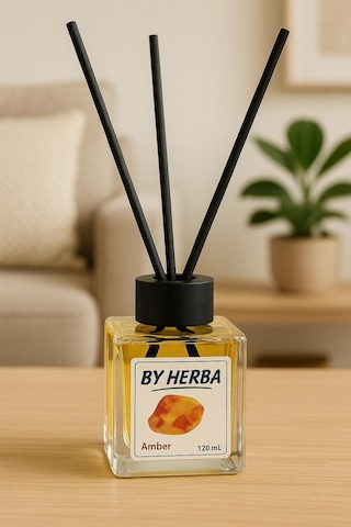 By Herba Çubuklu Oda Kokusu Amber Aromalı 120 ML