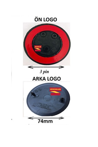 Bmw F30 Kasa Kaput Bagaj Logo Takım 50yıl Siyah 3pin-74mm