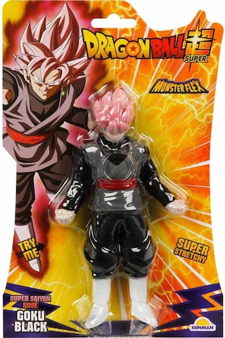 Monster Flex Dragon Ball Stretch Yumuşak Uzayan Elastik Figür 15 Cm - Super Saiyan Rose Goku Black