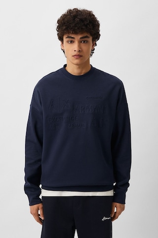 Armani Exchange Armani Bisiklet Yaka Sweat Lacivert