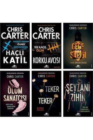Robert Hunter Serisi 6 Kitap Set Chris Carter Polisiye Ve Gerilim Romanları