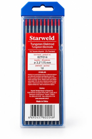 Starweld Tungsten Elektrod 3.2 X 175 Mm 10'lu Paket - 82t014