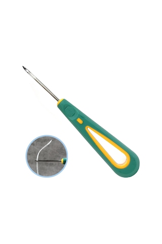 Vkemall Lastik Saplı Delme-nakış İçin El İşçiliği Ayakkabı Tamiri Ve Yapımı Araçları Silikon Bandlı, Kanca Ve Delici Uçlu