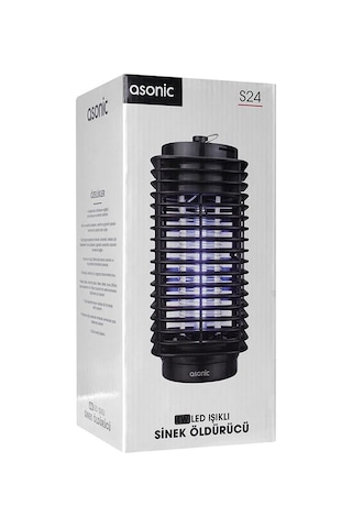 Asonıc S24 4 Watt Siyah Led Işıklı Sinek Öldürücü