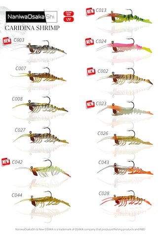 Nanıwaosakashı Carıdına Shrımp 10cm 14g C002