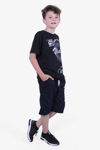 Panios Kids Erkek Çocuk Tişört-kapri Baskılı Alt-üst Takım Sarı