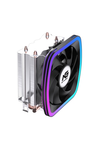 Ng Frost 200 120w Tdp F-rgb Fanlı Sessiz Kule Tipi Cpu 2 Borulu Soğutucu Siyah